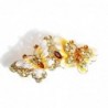 Vintage hair clip - with double crystal butterfliesHair clips