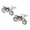 Fashionable cufflinks with green motorcycleCufflinks