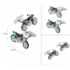 Fashionable cufflinks with green motorcycleCufflinks