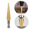 HSS drill bits - straight groove - titanium coated - for wood / metal cutting - 3 piecesBits & drills