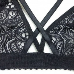Sexy lace bra - cross front strapsLingerie