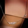 Necklace with silver feather / zircon - 925 sterling silverNecklaces