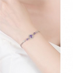 Crystal four-leaf clover bracelet - 925 sterling silverBracelets