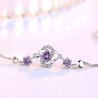 Crystal four-leaf clover bracelet - 925 sterling silverBracelets