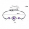 Crystal four-leaf clover bracelet - 925 sterling silverBracelets