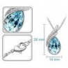 Austrian crystal feather / water drop - necklace / earring / bracelet - jewellery setNecklaces