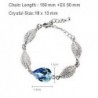 Austrian crystal feather / water drop - necklace / earring / bracelet - jewellery setNecklaces