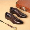 Elegant leather flat shoes - snake skin pattern - with lacesShoes