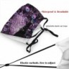 Protective face / mouth mask - reusable - waterproof - purple peacock printMouth masks