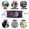Protective face / mouth mask - reusable - waterproof - purple peacock printMouth masks