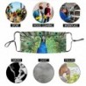 Protective face / mouth mask - reusable - waterproof - green peacock printMouth masks