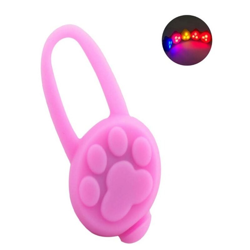 Anti-lost silicone pendant - for pets collar - luminous LEDCats