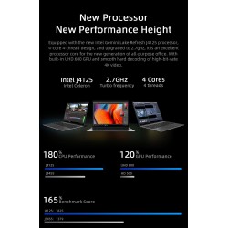 CHUWI GemiBook Pro - 14 inch - 2K - 12GB RAM 256GB - SSD - Windows 10 - computer with backlit / keyboardLaptops
