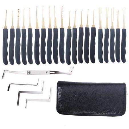 Professional locksmith single hook lock pick set - 24 piecesLocksmith