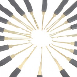 Professional locksmith single hook lock pick set - 24 piecesLocksmith