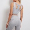 Elastic push up bra / leggings - seamless - high waist - 2 piece setFitness