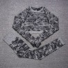 Camouflage fitness set - seamless - long sleeve shirt / leggingsFitness