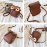 Owl shaped small leather bag - crossbody / shoulderBags