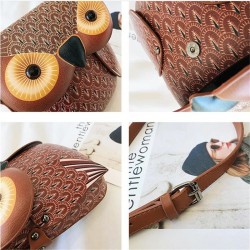 Owl shaped small leather bag - crossbody / shoulderBags