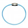 Stainless steel wire keyring - round rope - screwable connectorKeyrings