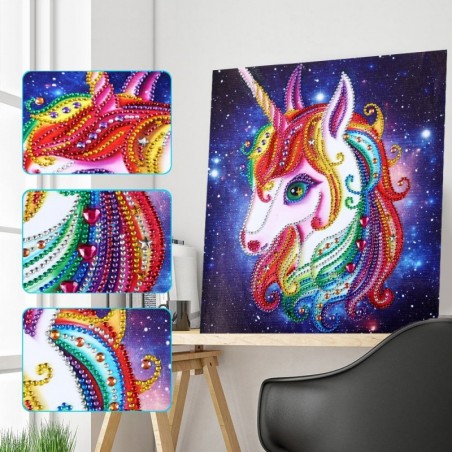 5D diamond painting - mosaic - unicorn / cat / owl - educational arts craftDecoration