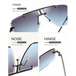 Vintage square sunglasses - rimless - UV400 - unisexSunglasses