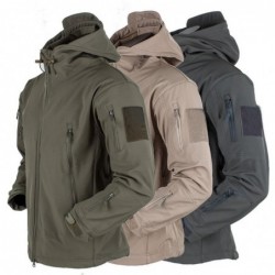 Thermal jacket - with hood / pockets / zippers - windproof / waterproofJackets