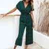 Classic polka dots jumpsuit - short sleeve - loose legJumpsuits