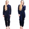 One piece pyjama - fluffy fleece warm jumpsuit - with hood / zipperLingerie