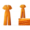 Classic polka dots jumpsuit - short sleeve - loose legJumpsuits