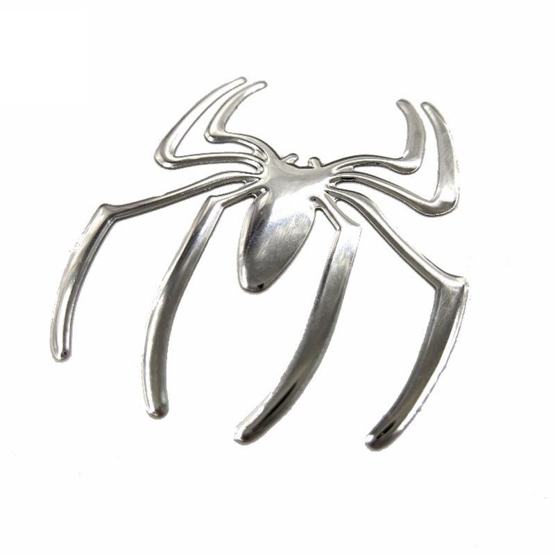 3D spider - car sticker - chromeStickers