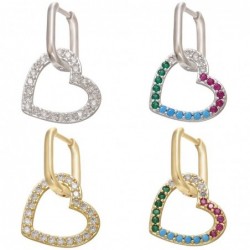 Crystal earring - with hook - star / heart / clip shapedEarrings
