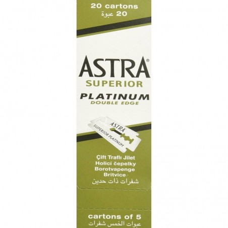 Astra Superior - platinum razor blades - double edge - 100 piecesShaving