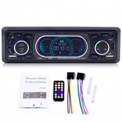Bluetooth car radio Din 1 - AUX/TF/USB FM/MP3 - 60Wx4 - handsfree callingRadio