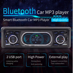 Bluetooth car radio Din 1 - AUX/TF/USB FM/MP3 - 60Wx4 - handsfree callingRadio