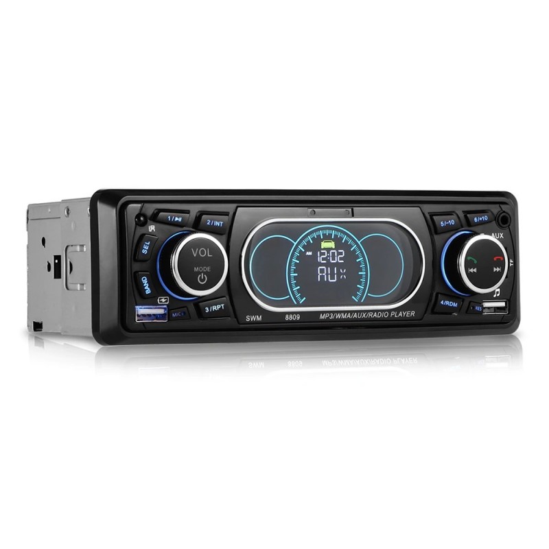 Bluetooth car radio Din 1 - AUX/TF/USB FM/MP3 - 60Wx4 - handsfree callingRadio