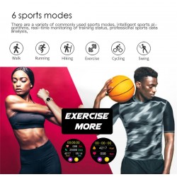 Sport Smart Watch - heart rate - blood pressure - waterproof - Android / IOSWatches