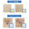 Creative graphics - rubber ties / nails - wooden puzzle board - educational toyEducational