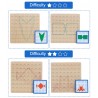 Creative graphics - rubber ties / nails - wooden puzzle board - educational toyEducational