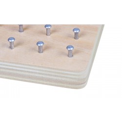 Creative graphics - rubber ties / nails - wooden puzzle board - educational toyEducational