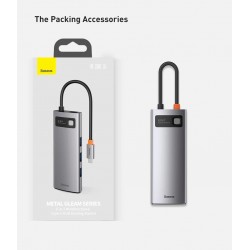 Baseus - USB C HUB USB type-C - multi HUB 3.0 - Ethernet - splitter - adapter - for Macbook / SamsungHubs