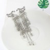 Classic long crystal earrings with stars streamlinedEarrings