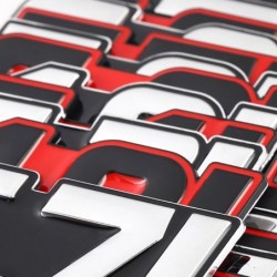 3D metal car sticker - engine size emblem - 4.0L - 7.0LStickers