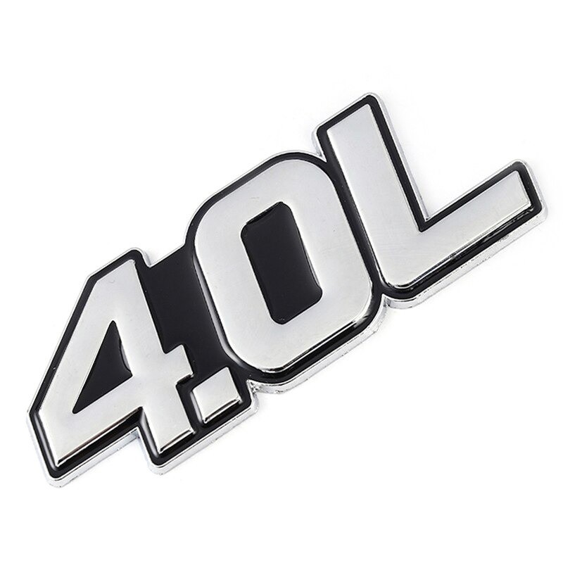3D metal car sticker - engine size emblem - 4.0L - 7.0LStickers