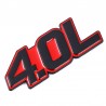 3D metal car sticker - engine size emblem - 4.0L - 7.0LStickers