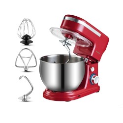 BioloMix - kitchen stand mixer - stainless steel bowl - 6-speed / whisk / dough kneading - 1200W / 5LBakeware