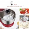 BioloMix - kitchen stand mixer - stainless steel bowl - 6-speed / whisk / dough kneading - 1200W / 5LBakeware