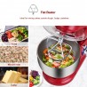 BioloMix - kitchen stand mixer - stainless steel bowl - 6-speed / whisk / dough kneading - 1200W / 5LBakeware