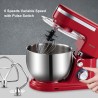 BioloMix - kitchen stand mixer - stainless steel bowl - 6-speed / whisk / dough kneading - 1200W / 5LBakeware
