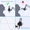 Podcast condenser microphone - professional PC streaming cardioid - kit - USB - 192kHZ/24bitMicrophones